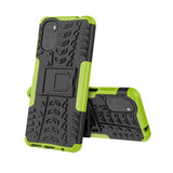 Motorola Moto G22 Cool Tyre Tough Case w. Stand - Black / Green