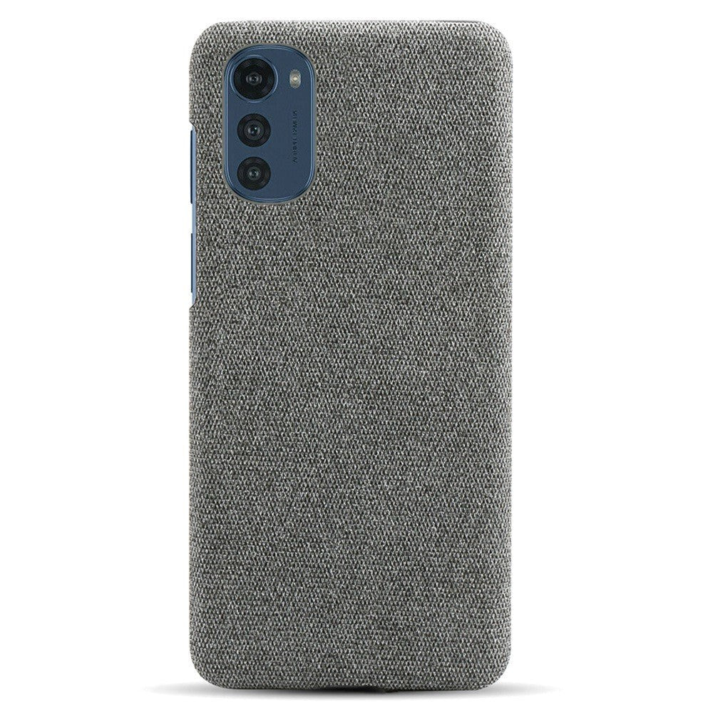 Motorola Moto E32 / E32s Fabric Plastic Case - Grey