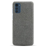 Motorola Moto E32 / E32s Fabric Plastic Case - Grey