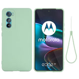 Motorola Edge 30 Liquid Silicone Case w. Strap - Green