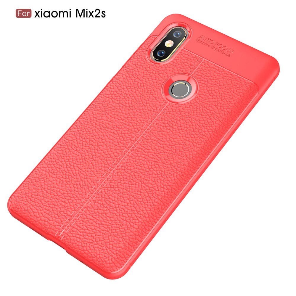 Xiaomi Mi Mix 2s Litchi Texture TPU Case Red