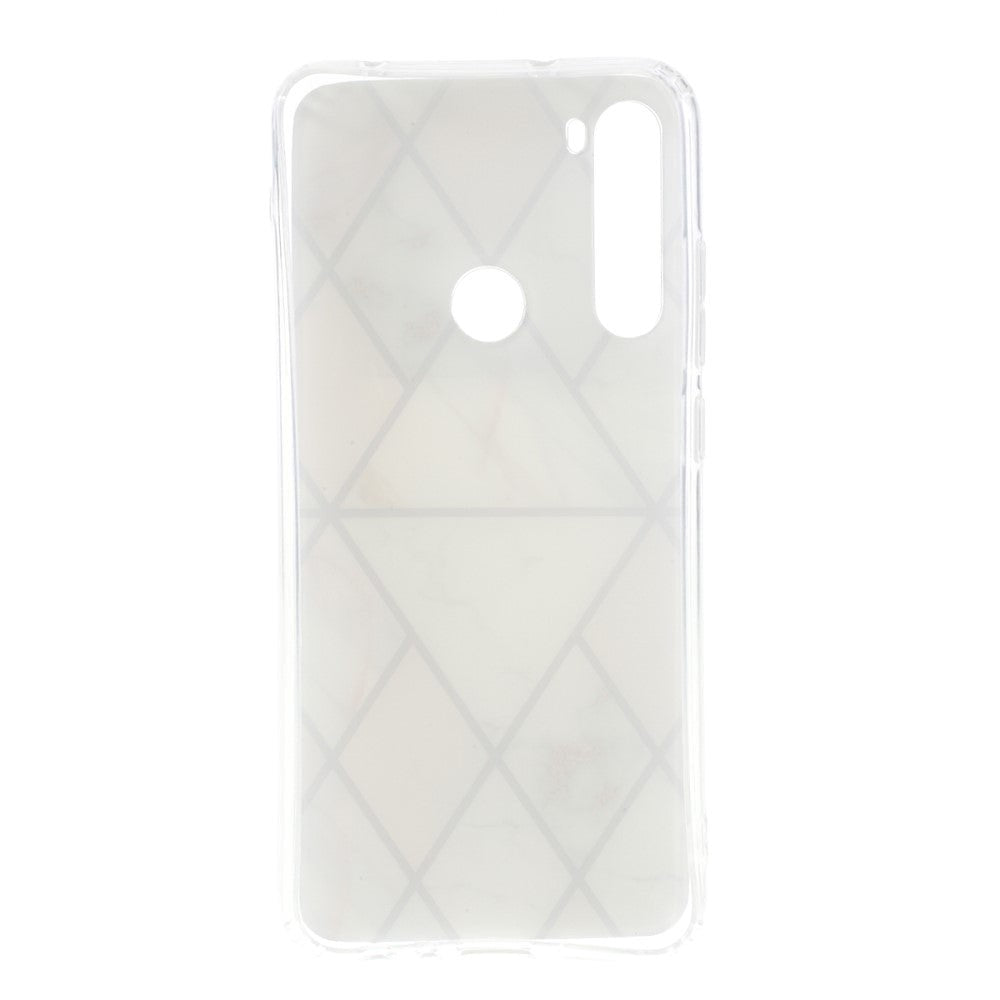 Xiaomi Redmi Note 8 Plastic Case - Pink / White Marble