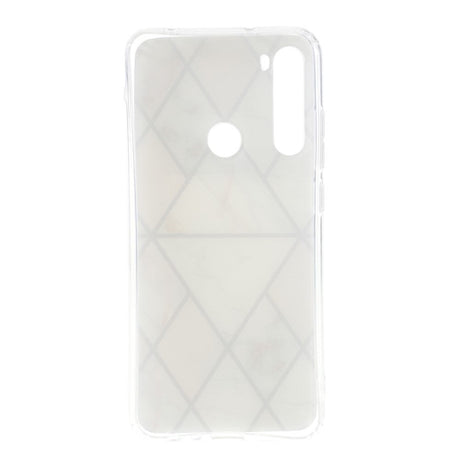 Xiaomi Redmi Note 8 Plastic Case - Pink / White Marble