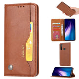 Xiaomi Redmi Note 8T Leather Wallet Case - Brown