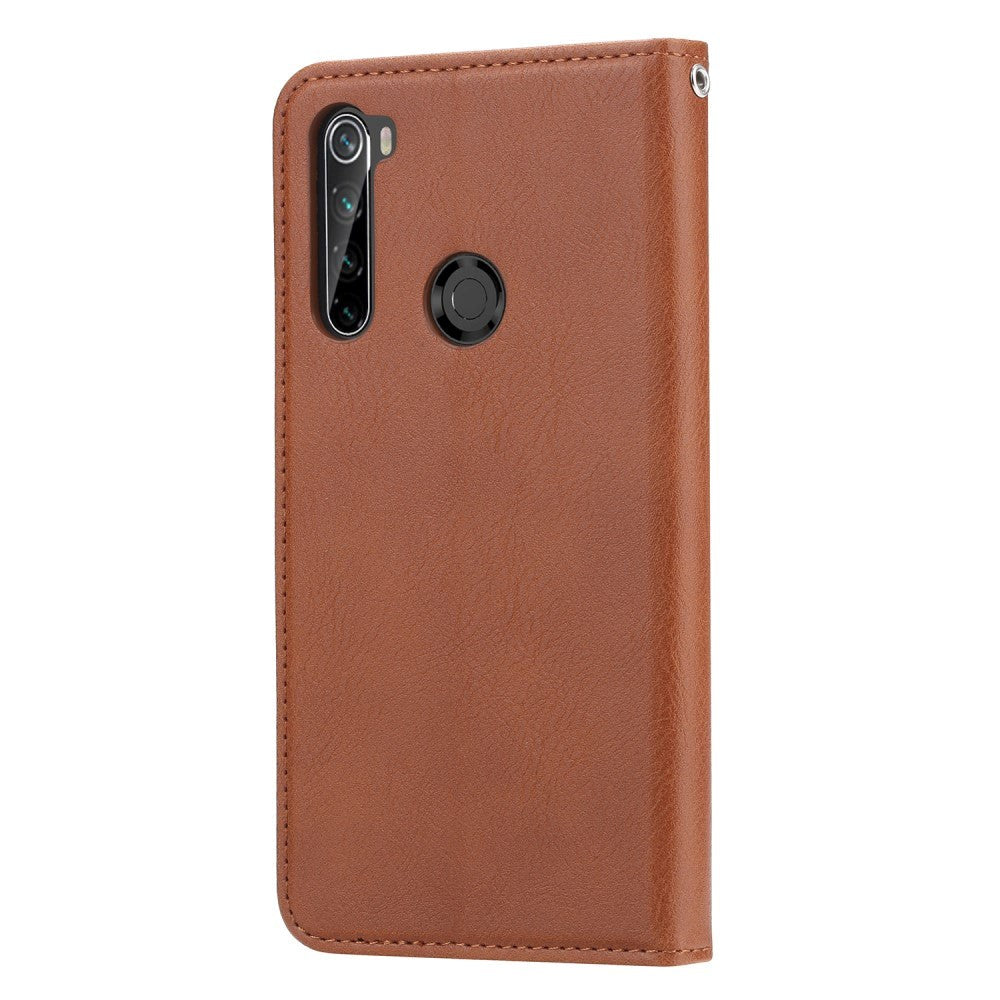 Xiaomi Redmi Note 8T Leather Wallet Case - Brown