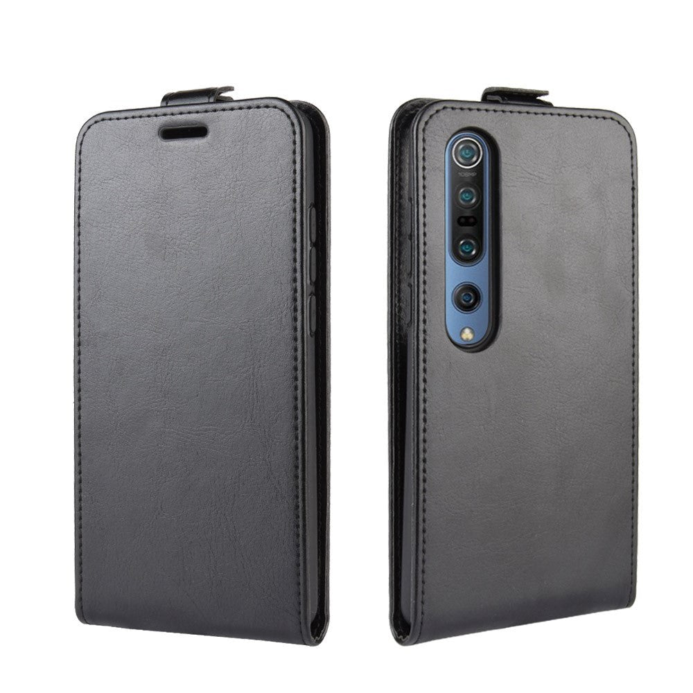 Xiaomi Mi 10 5G / Mi 10 Pro 5G Leather Flip Case - Black