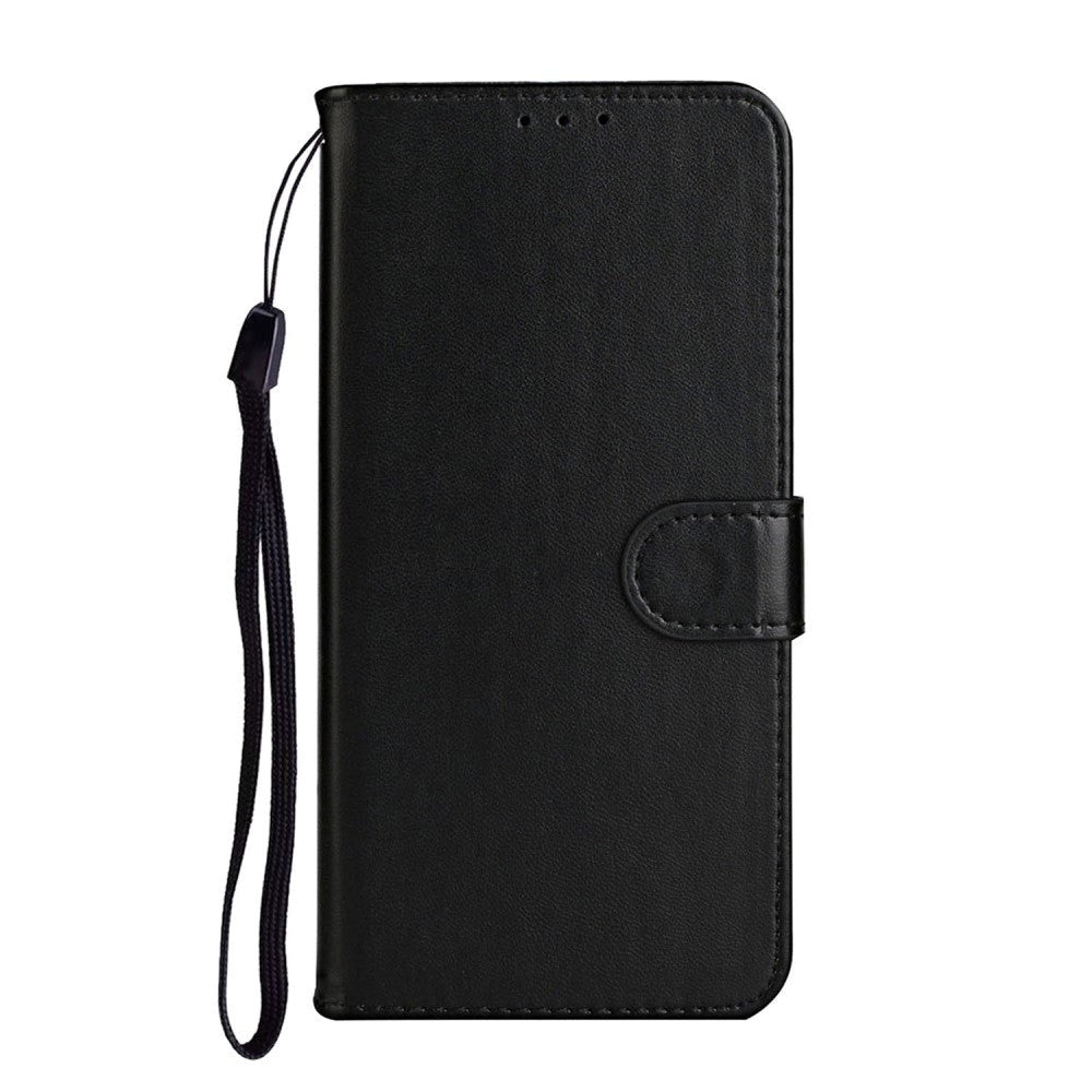 Xiaomi Mi Note 10 Lite Leather Wallet Case & Strap - Black