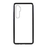 Xiaomi Mi Note 10 Lite 360⁰ Magnetic Metal Case w. Glass Back & Front - Black