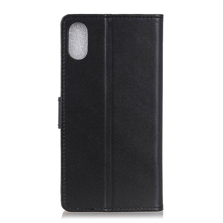 Xiaomi Redmi 9A / 9AT Classic Leather Wallet Case - Black