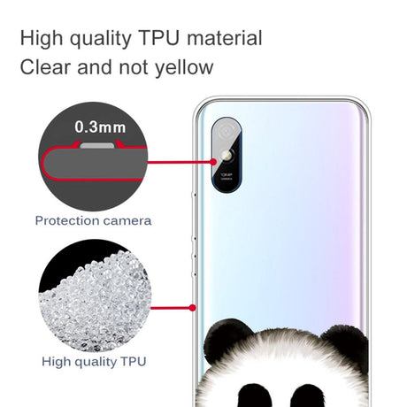 Xiaomi Redmi 9A / 9AT Plastic Case - Panda