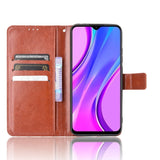 Xiaomi Redmi 9C Neutral Leather Wallet Case - Brown