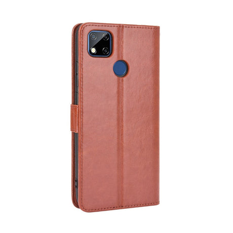 Xiaomi Redmi 9C Neutral Leather Wallet Case - Brown