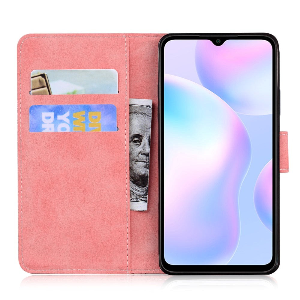 Xiaomi Redmi 9A / 9AT Leather Wallet Case - Pink