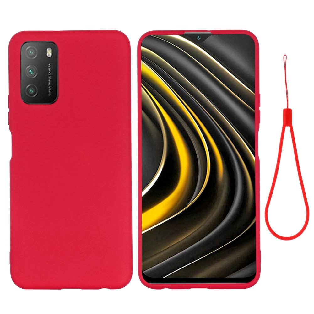 Xiaomi Poco M3 Liquid Silicone Case - Red