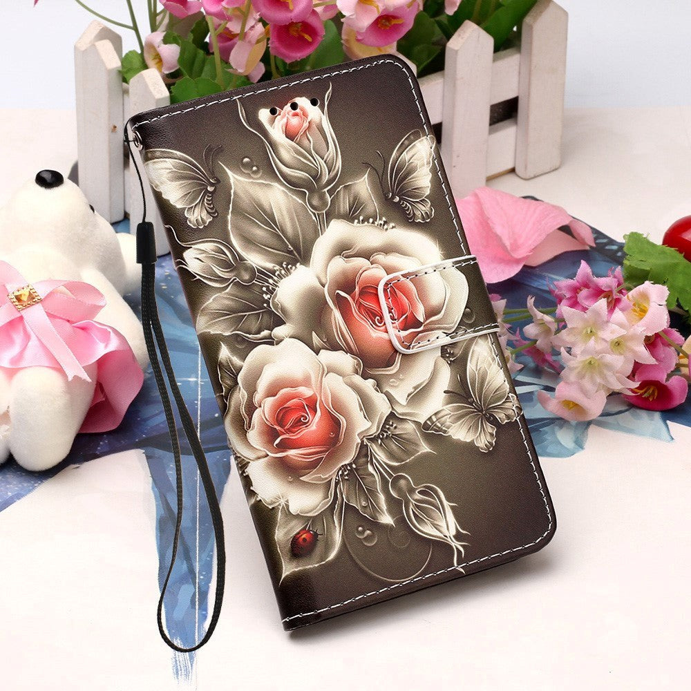 Xiaomi Mi 11 Leather Wallet Case - Roses