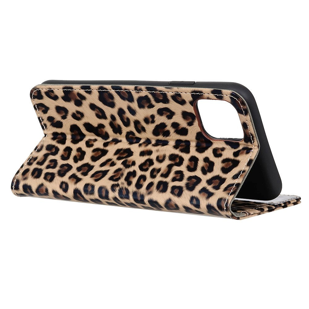 Xiaomi Mi 11 Leather Wallet Case - Leopard