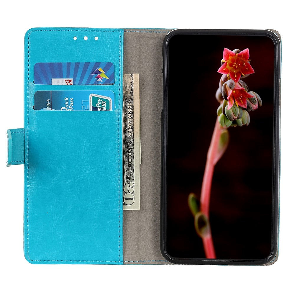 Xiaomi Poco M5S / Redmi Note 10S Flip Case w. Card Holder & Stand Function - Blue