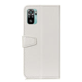 Xiaomi Poco M5S / Redmi Note 10S Flip Case w. Card Holder & Stand Function - White