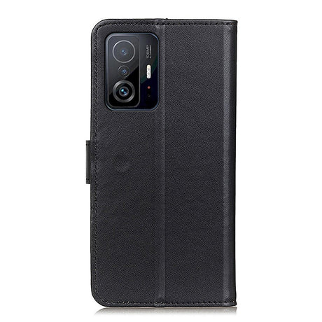 Xiaomi 11T / 11T Pro Simple Leather Wallet Case - Black