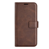 Xiaomi Redmi Note 11 Pro+ (Plus) Leather Case w. Card Holder & Magnetic Closure - Dark Brown