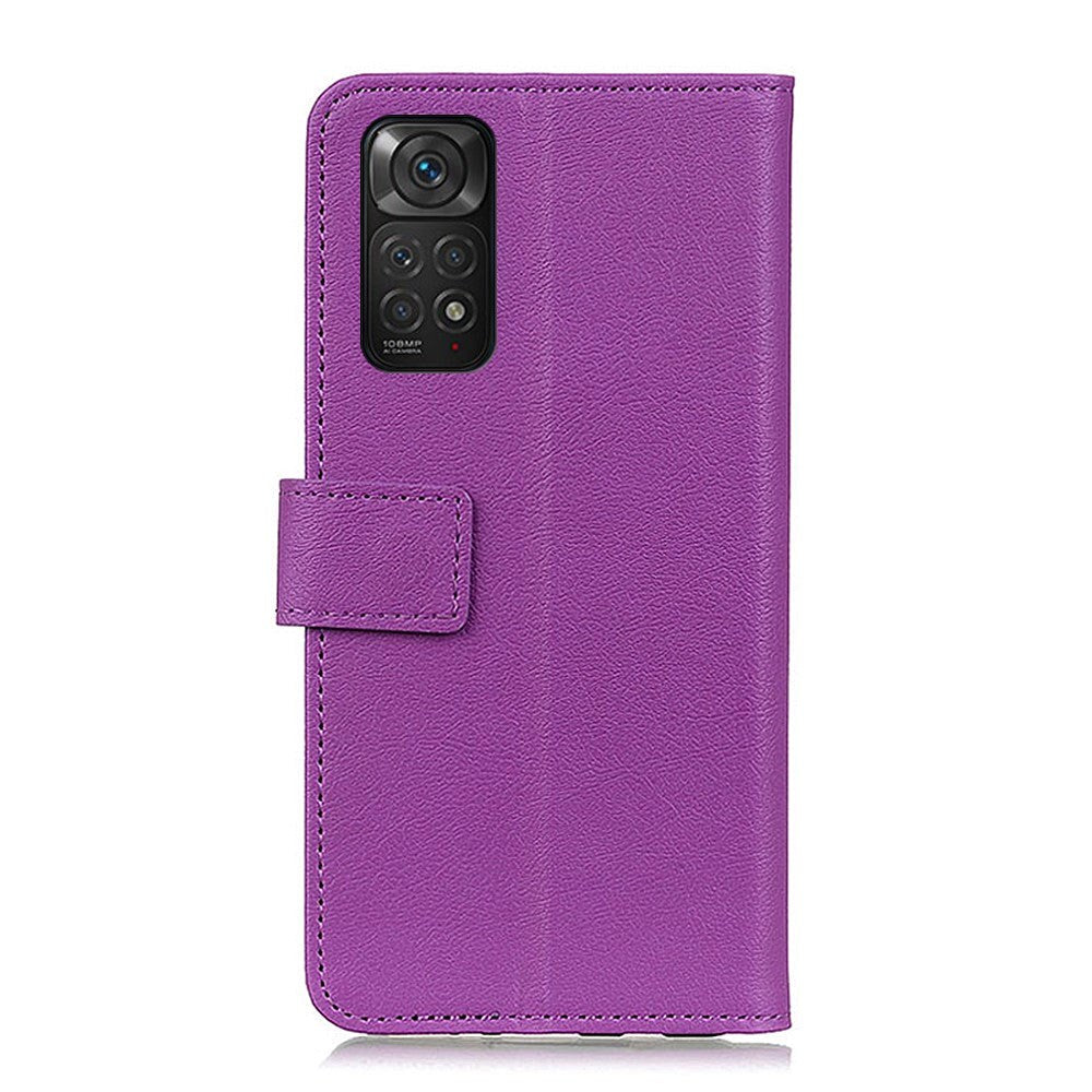 Xiaomi Redmi Note 11 / 11S Leather Wallet Case - Purple