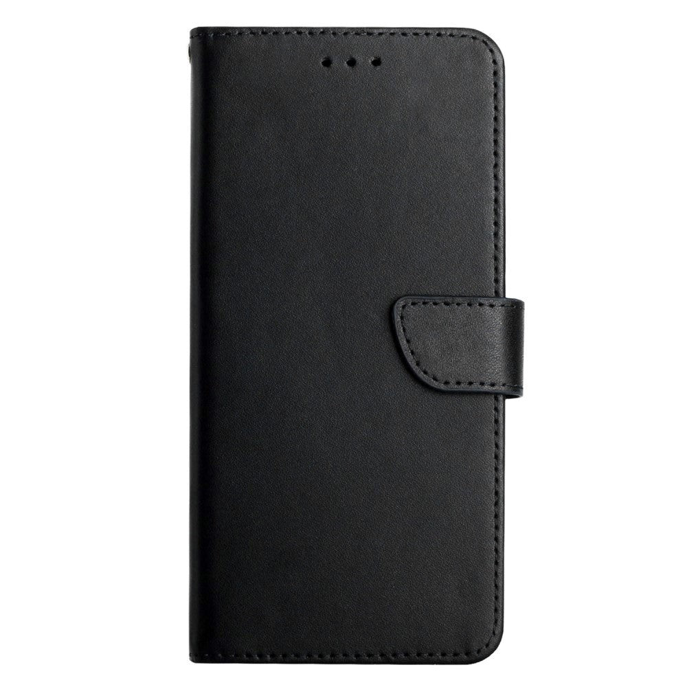 Xiaomi Redmi Note 10 5G Leather Case w. Card Holder & Stand Function - Nappa Texture - Black