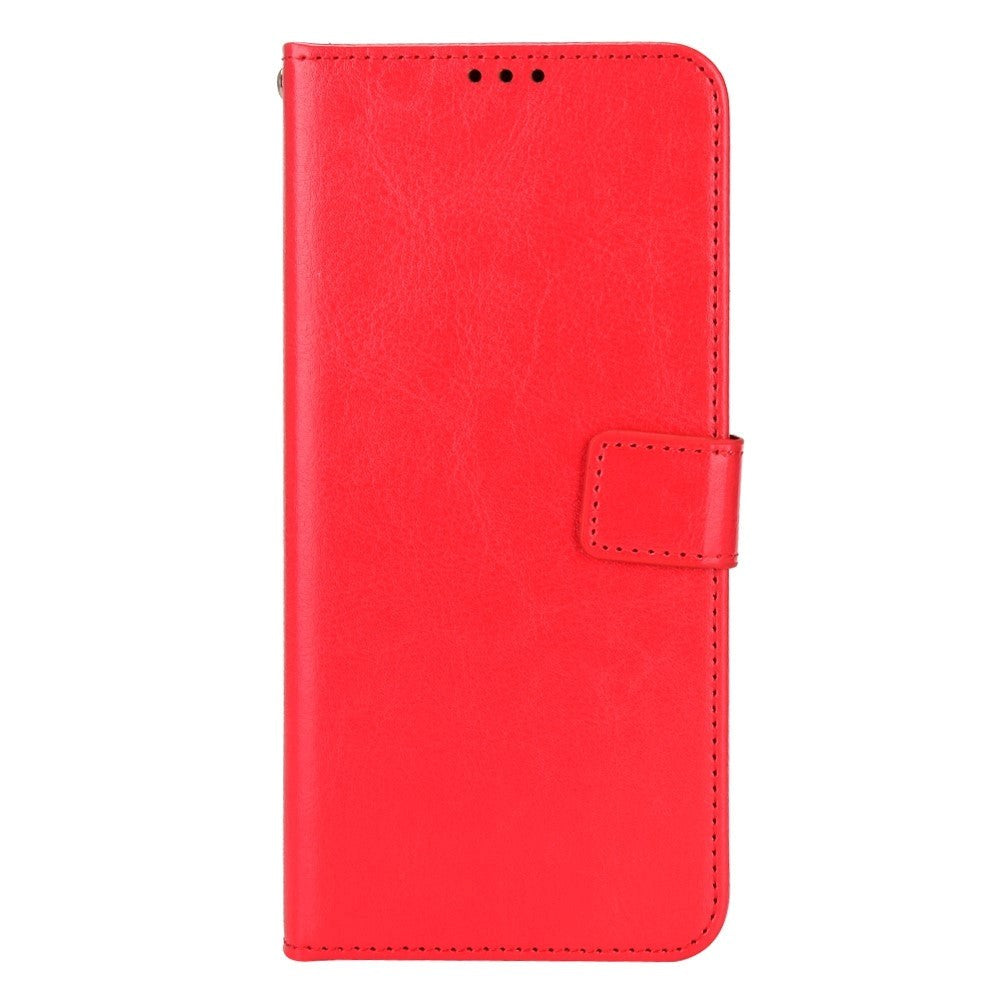 Xiaomi Poco F4 GT Leather Flip Case w. Stand & Wallet - Red