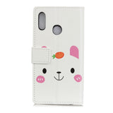 Alcatel 1S (2020) Leather Wallet Case Cute Rabbit