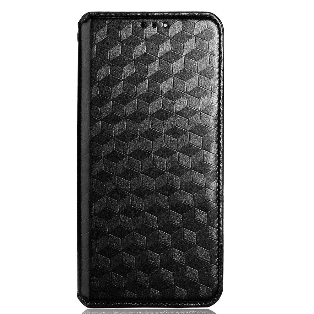 Alcatel 1S (2021) / 3L (2021) Leather Wallet Case - Rhombus - Black