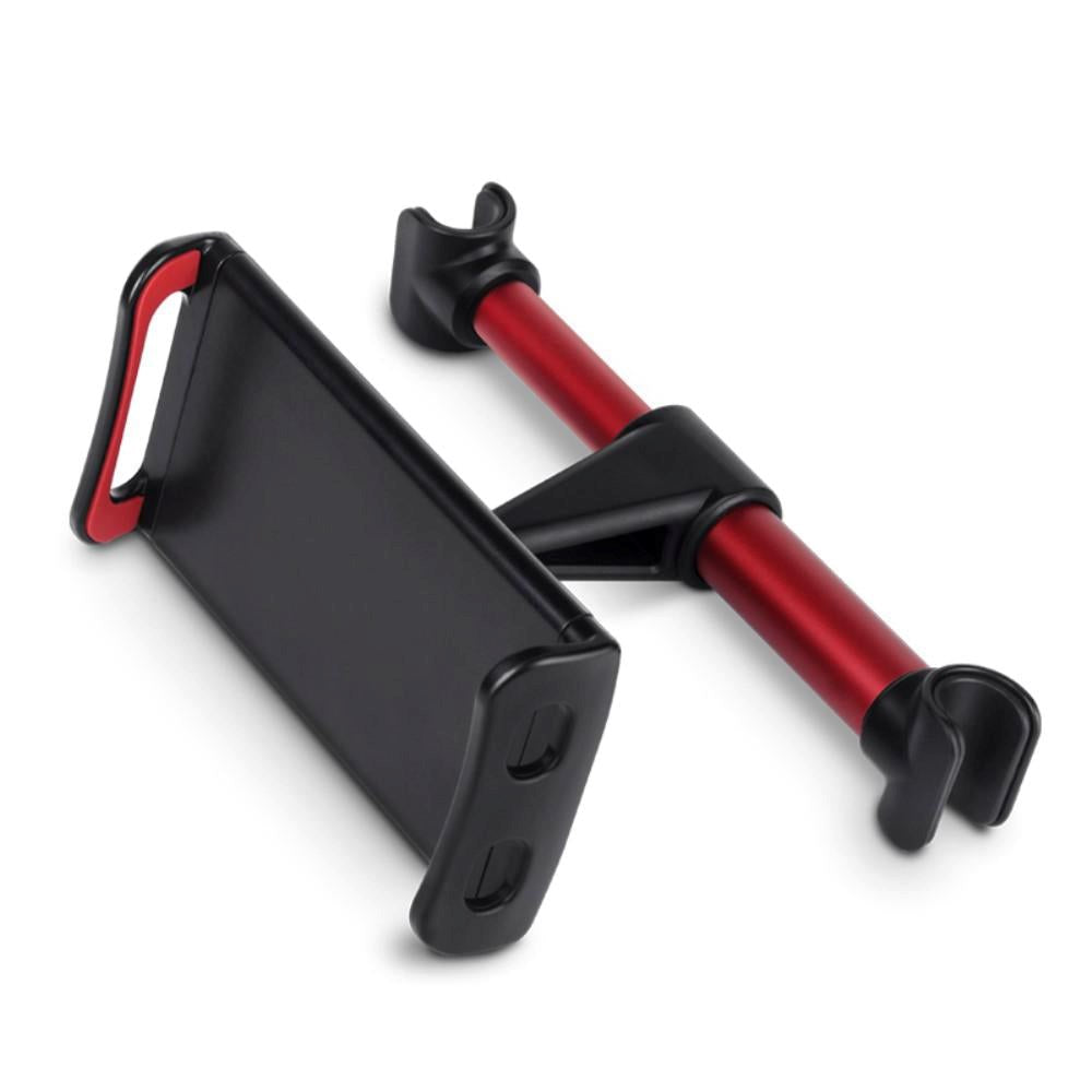 LENUO 360 Degree Phone & Tablet Holder For Neck Rest - Max Phone: 120mm x 200mm - Black / Red