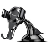 Baseus Suction Cup Gravity Car Mount - Phone Holder for Car - Max Mobile: 63 x 88mm - Black