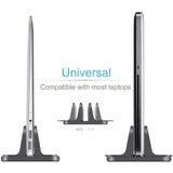 Adjustable Vertical Holder For MacBook & Laptop - Aluminium Black