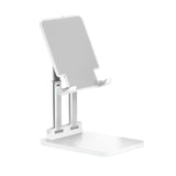 Universal Foldable Tablet Holder - Height Adjustment & Tilt - White