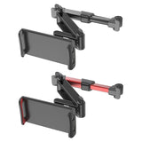 Backseat Car Mount For The Car's Headrest - Max Phone: 195mm x 100mm - Red