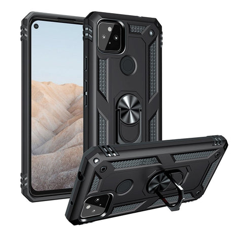 Google Pixel 5a Tough Case w. Magnetic Kickstand - Black