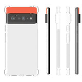 Google Pixel 6 Pro Shockproof Flexible Plastic Case - Transparent