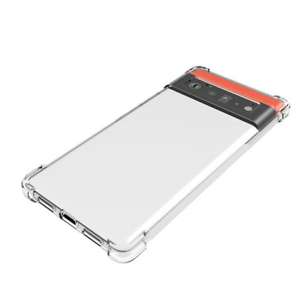 Google Pixel 6 Pro Shockproof Flexible Plastic Case - Transparent