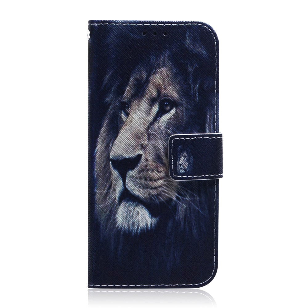 Google Pixel 6 Leather Wallet Case w. Print - Lion