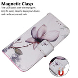 Google Pixel 6 Leather Wallet Case w. Print - Flower