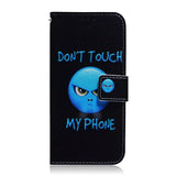 Google Pixel 6 Pro Leather Wallet Case w. Print - "Don't Touch My Phone"