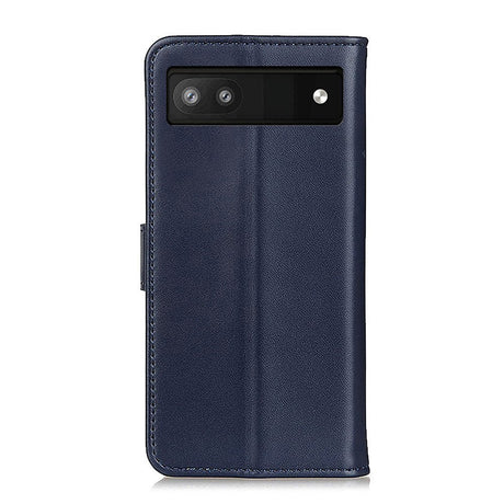 Google Pixel 6a Leather Wallet Case & Kickstand - Blue