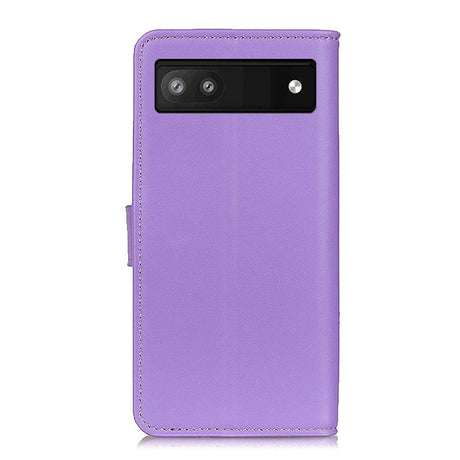 Google Pixel 6a Leather Wallet Case & Kickstand - Purple