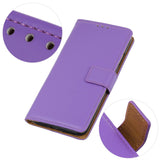 Google Pixel 6a Leather Wallet Case & Kickstand - Purple