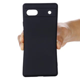 Google Pixel 6a Silicone Case w. Strap - Black