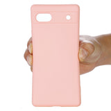 Google Pixel 6a Silicone Case w. Strap - Pink