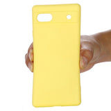 Google Pixel 6a Silicone Case w. Strap - Yellow