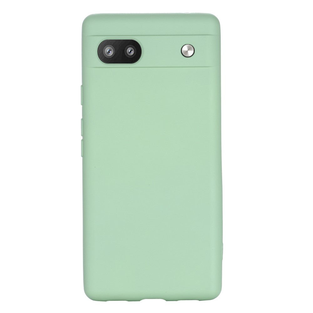 Google Pixel 6a Silicone Case w. Strap - Green