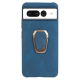 Google Pixel 7 Leather Case w. Kickstand - Blue