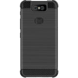 Asus Zenfone 6 (ZS630KL) IMAK Carbon Fiber Plastic Case Black