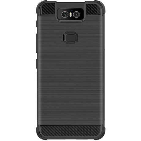 Asus Zenfone 6 (ZS630KL) IMAK Carbon Fiber Plastic Case Black